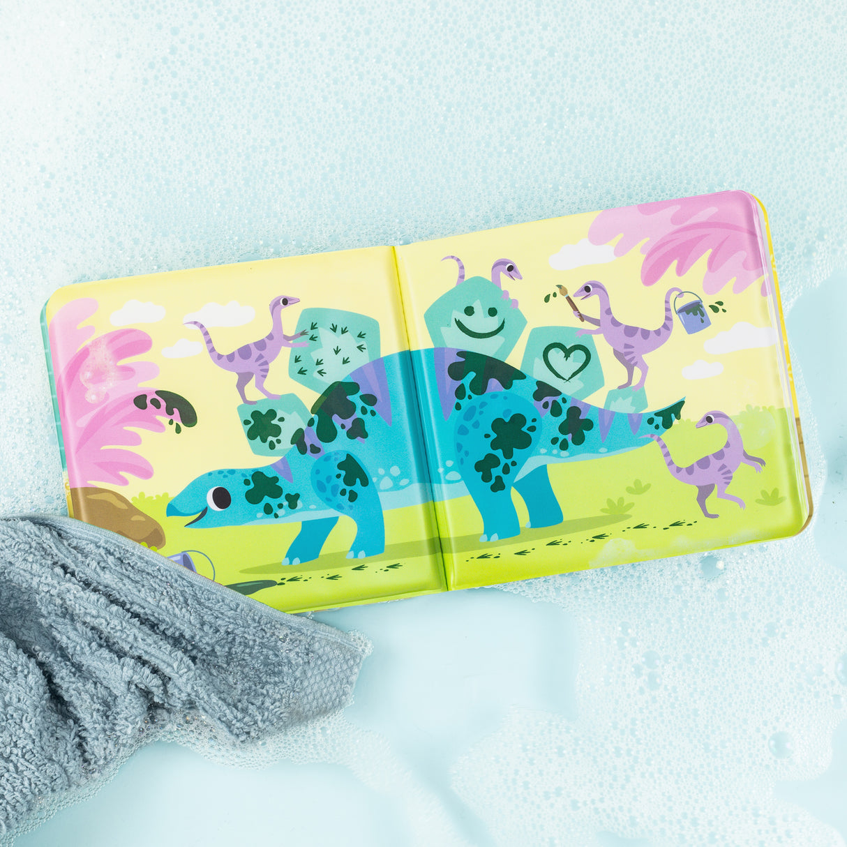 Tiger Tribe Magic Bath Book - Messy Dinosaurs