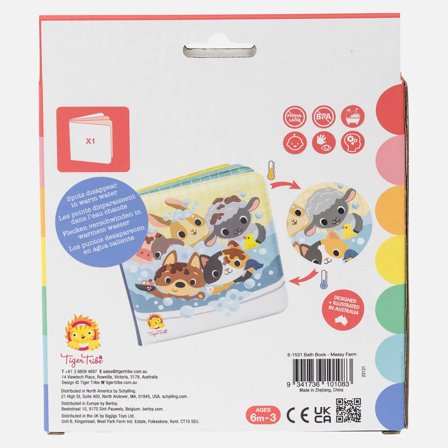 Tiger Tribe Messy Farm Bath Book