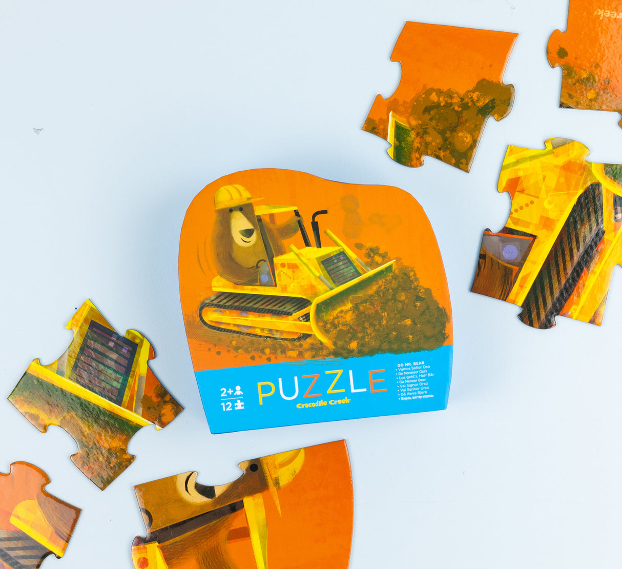 Crocodile Creek Mini Puzzle 12pc - Go Mister Bear