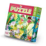 Crocodile Creek Foil Puzzle Shimmering - Magical Friends