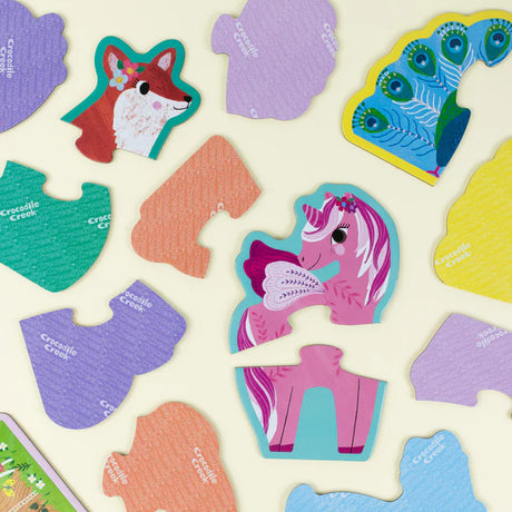 Crocodile Creek Let's Begin Puzzle 2 pc - Unicorn
