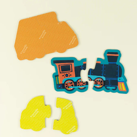 Crocodile Creek Let's Begin Puzzle 2 pc - Vehicles