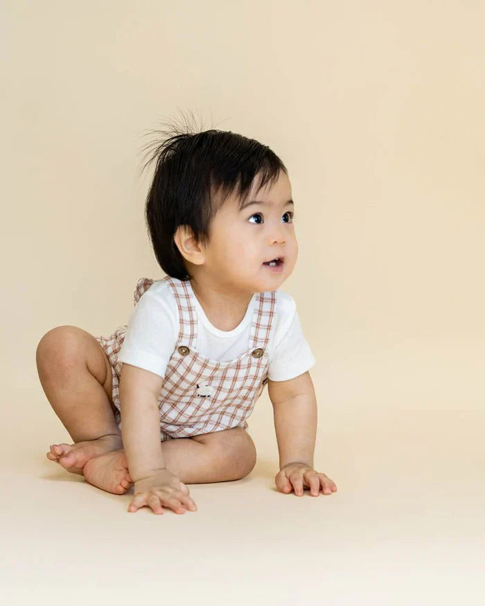 Minihaha Clayton Check Sheep Bodysuit