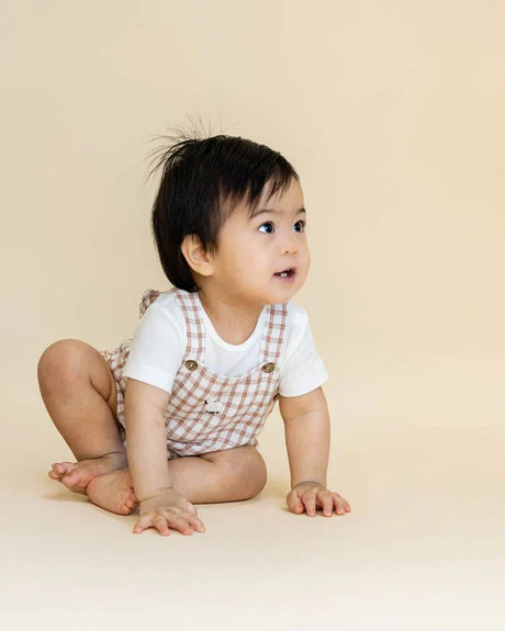 Minihaha Clayton Check Sheep Bodysuit