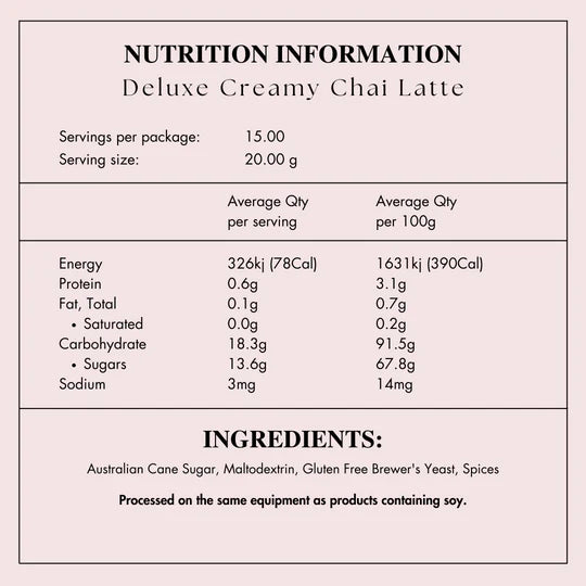 Made to Milk Creamy Chai Latte