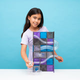 Connetix Ball Run Glitter Galaxy Pack - 61 pc