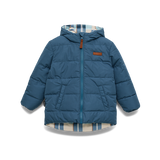 Crywolf Reversible Eco-Puffer - Blue Plaid