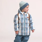 Crywolf Reversible Eco-Puffer - Blue Plaid