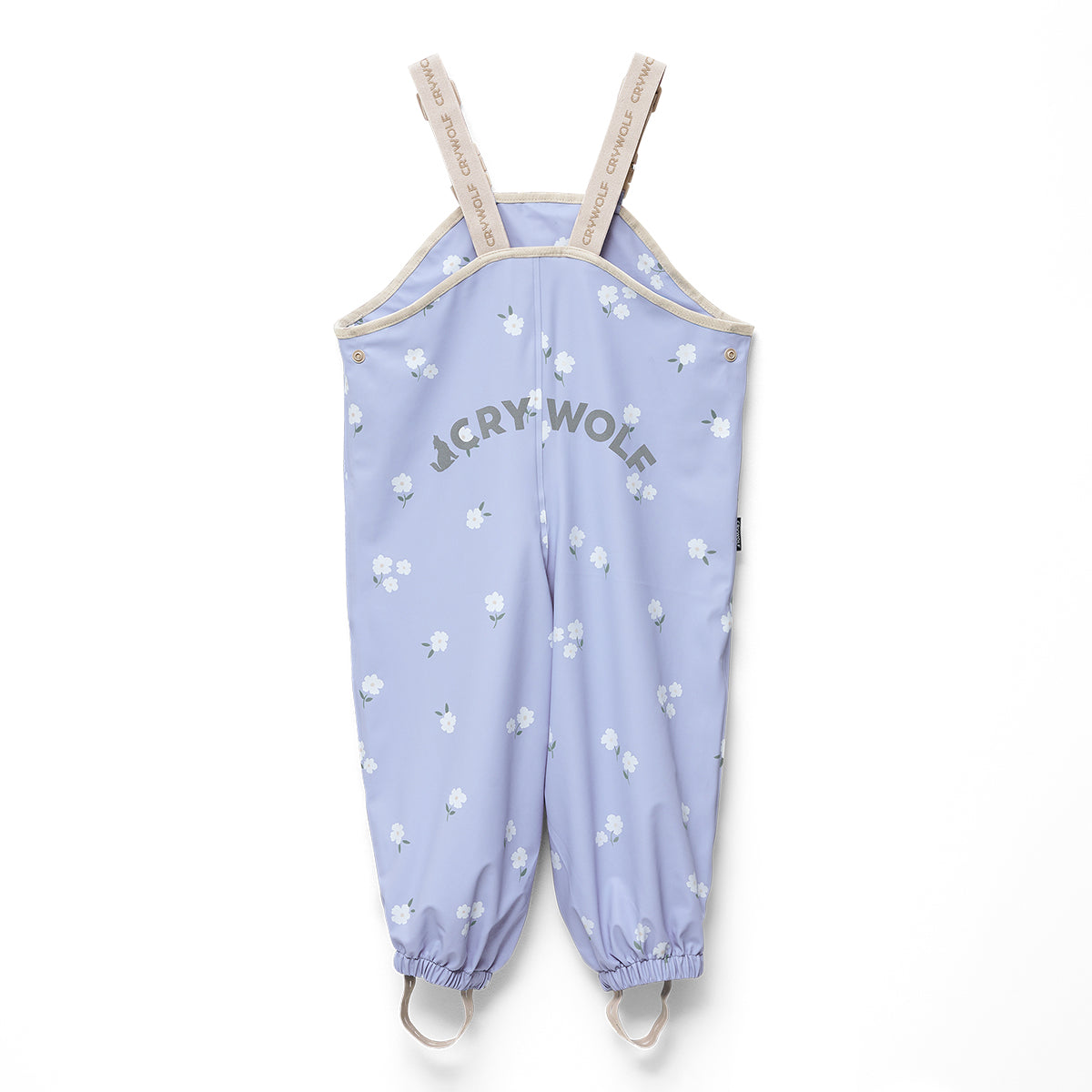 Crywolf Rain Overalls - Floral Periwinkle