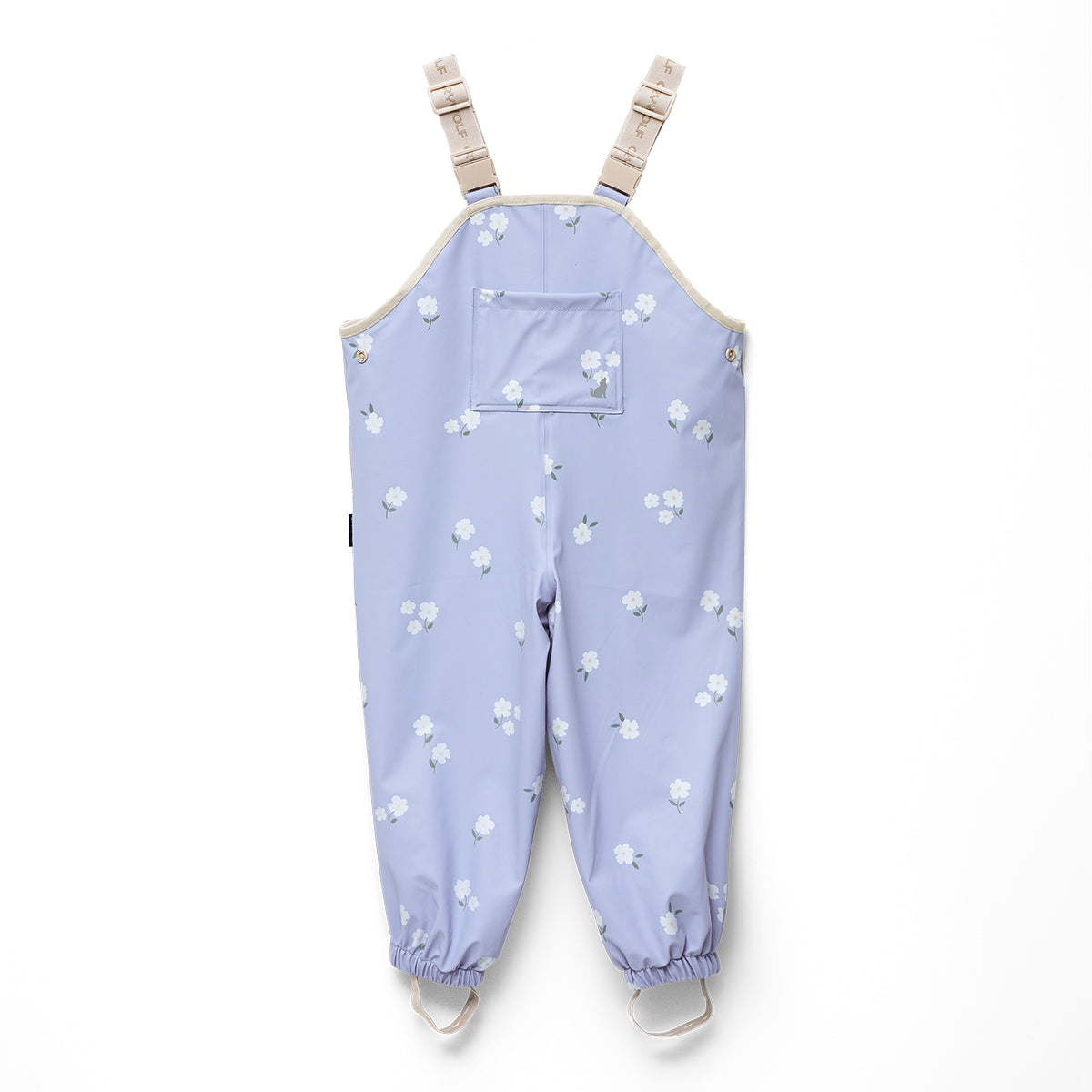 Crywolf Rain Overalls - Floral Periwinkle