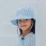 Crywolf Reversible Bucket Hat - Sky Blue Stripe