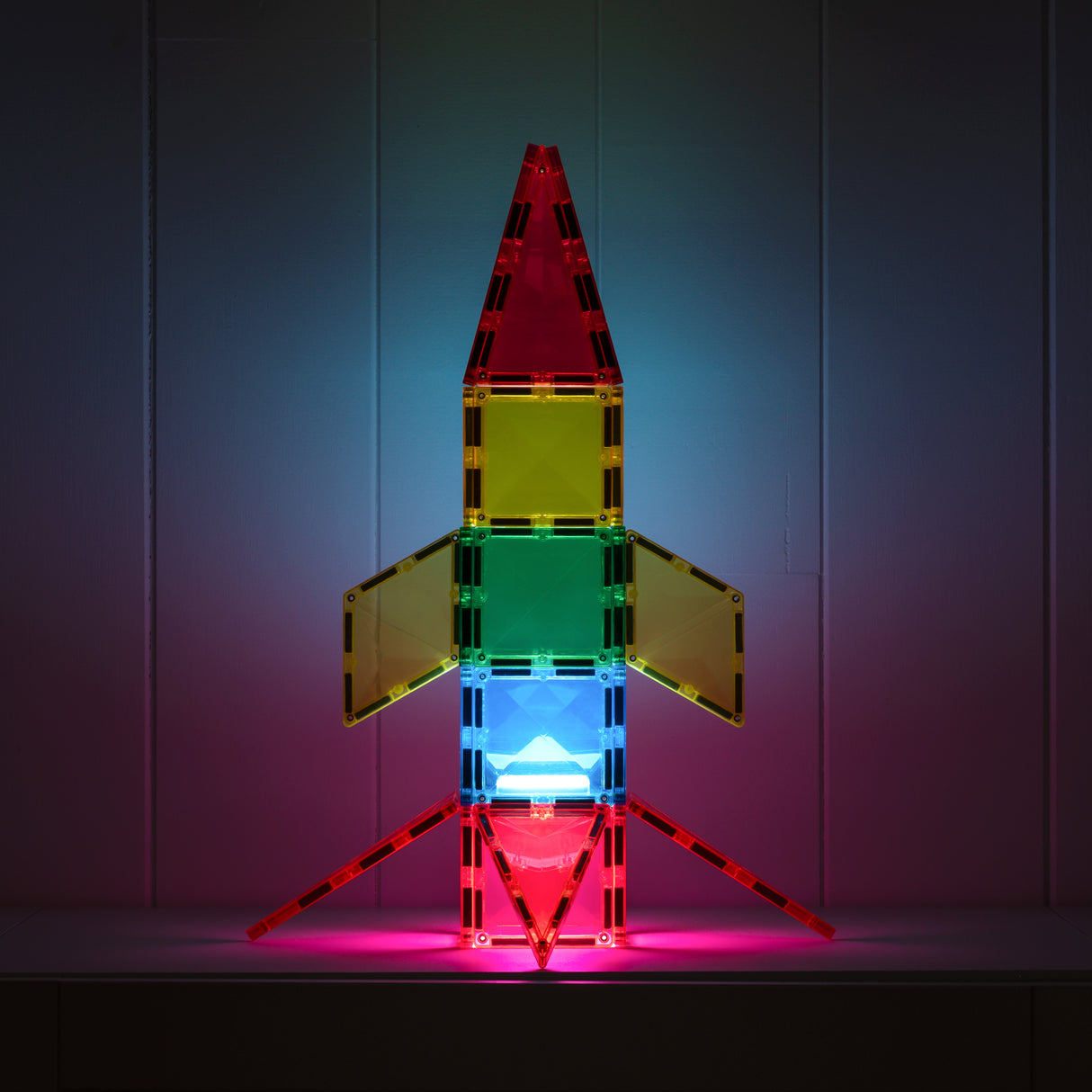 Connetix Light Up Rocket Pack - 31 pc