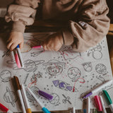 Hey Doodle Reusable Colouring Mat - Outer Space