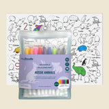 Hey Doodle Reusable Colouring Mat - Aussie Animals