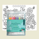 Hey Doodle Reusable Colouring Mat - Flower Power