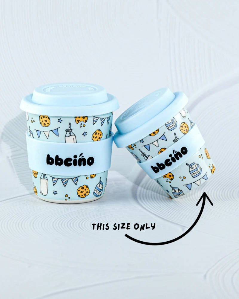 bbcino 120mL Babycino Cup - Tough Cookie (Blue)