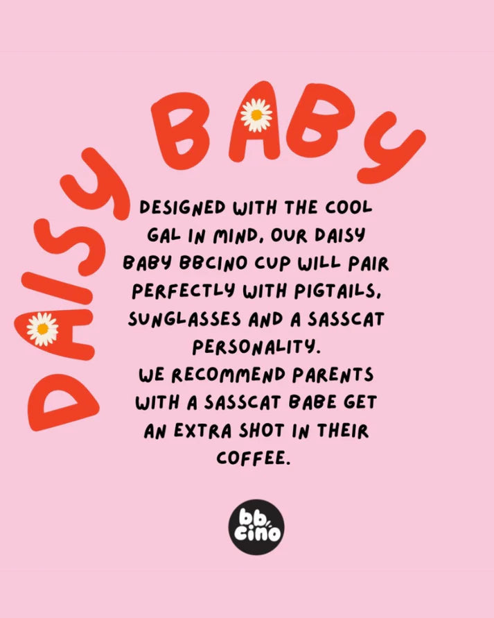 bbcino 350ml BiggieCino Cup - Daisy Baby