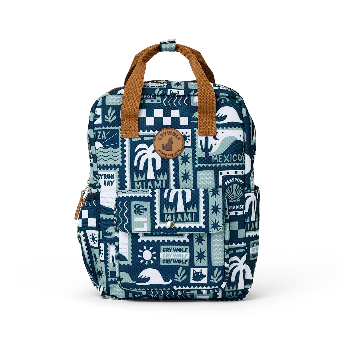 Crywolf Mini Backpack - Blue Postcards