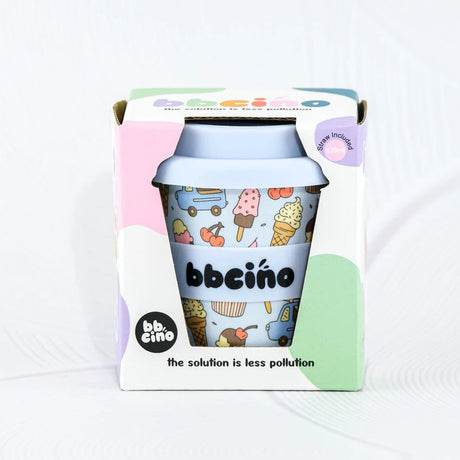 bbcino 120mL BabyCino Cup - Scoops (Blue)