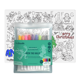 Hey Doodle Reusable Colouring Mat - Deck The Halls