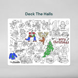 Hey Doodle Reusable Colouring Mat - Deck The Halls