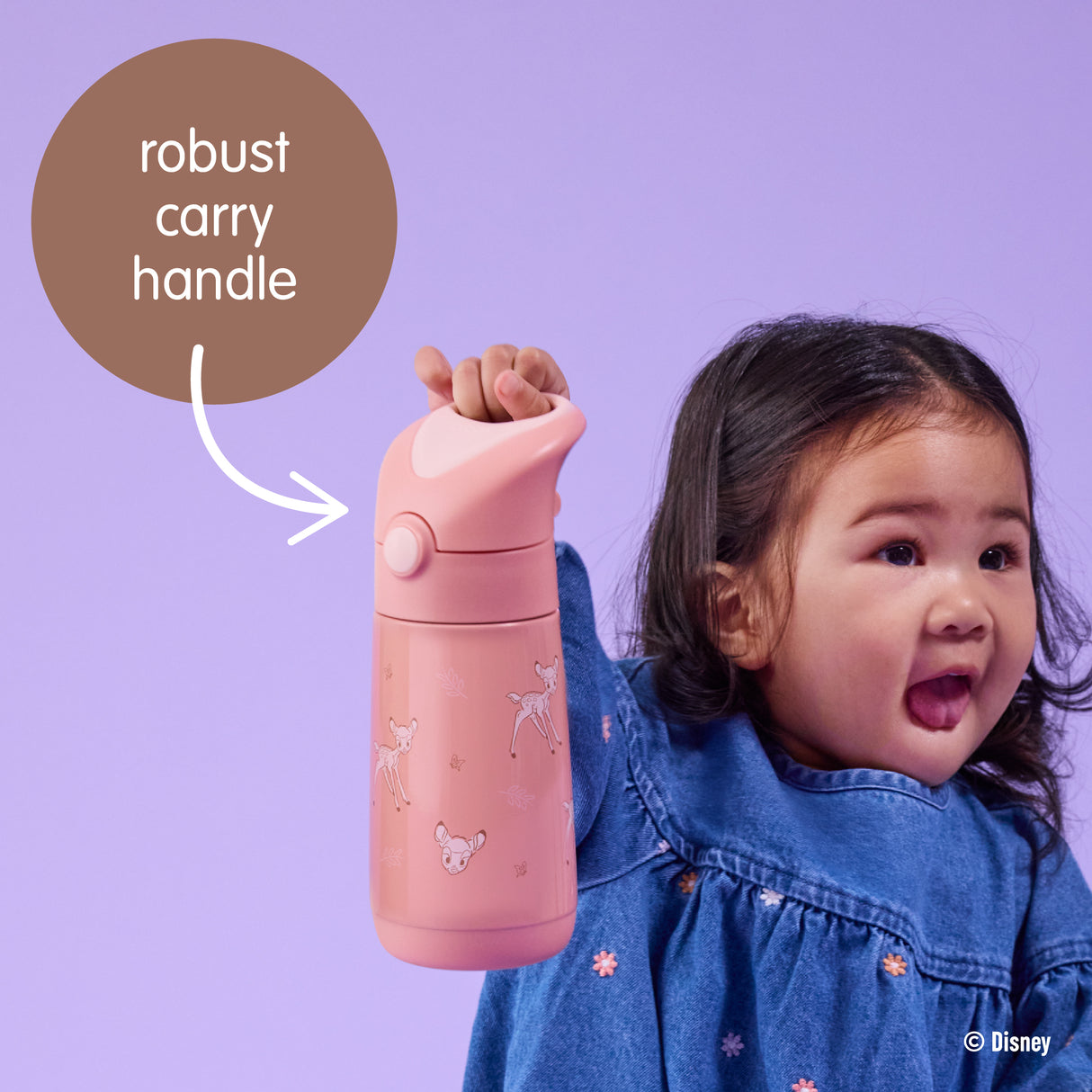b.box Insulated Drink Bottle 350ml - Bambi