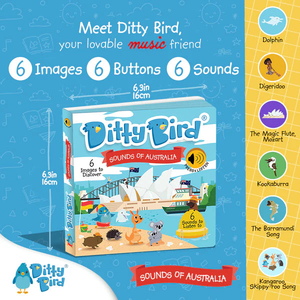 Ditty Bird Sounds Of Australia Rechargeable Sound Book