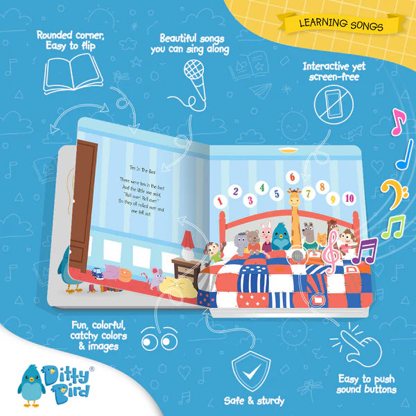 Ditty Bird Learnings Songs Sound Book