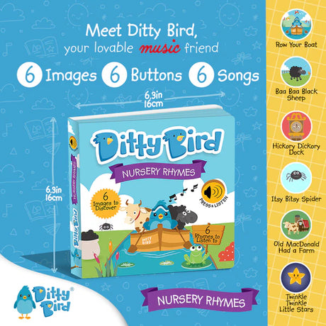 Ditty Bird Nursery Rhymes Rechargeable Sound Book