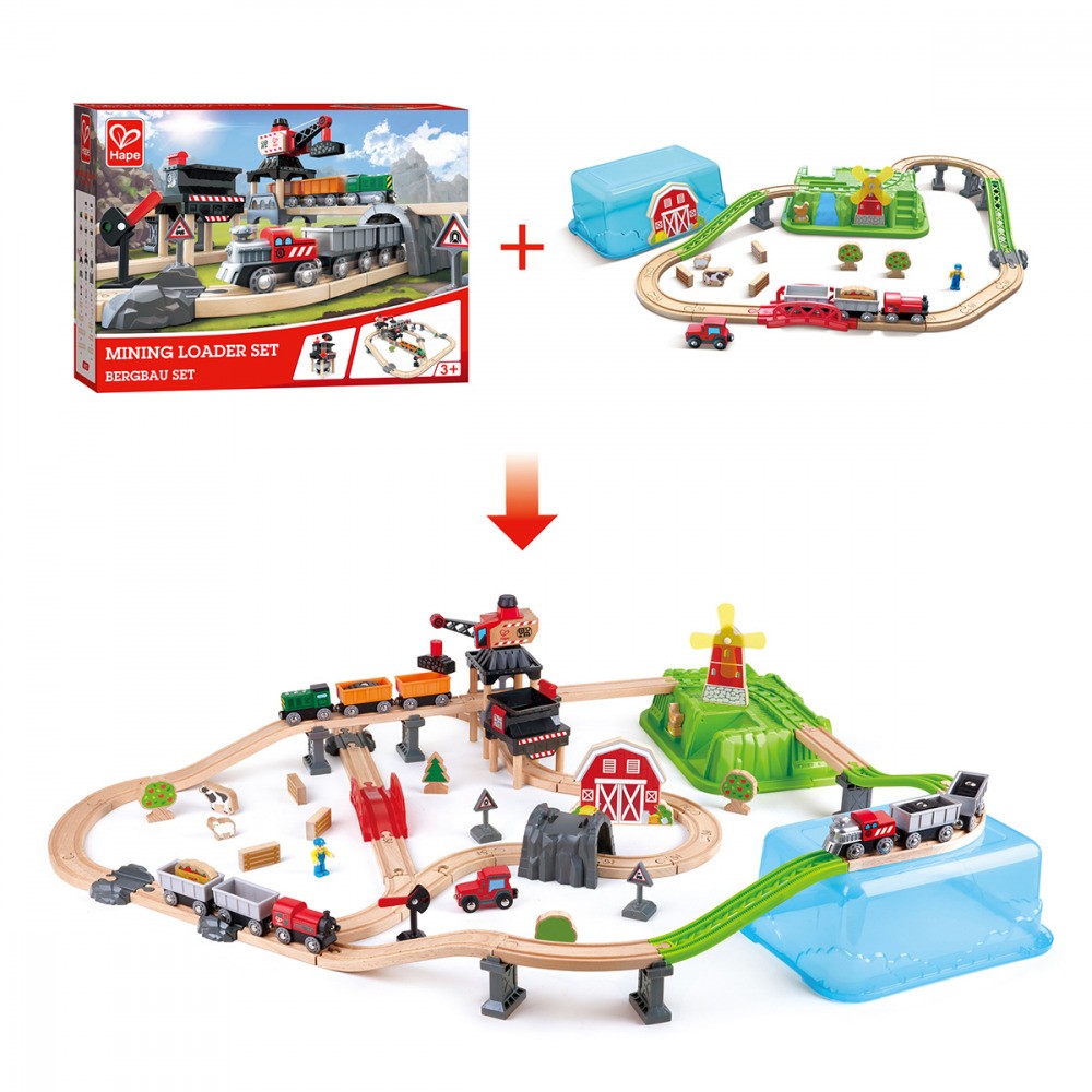 Hape Countryside Train Bucket Set