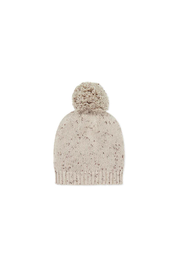 Jamie Kay Ethan Hat - Oatmeal Shitake Dot