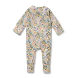 Wilson + Frenchy Organic Zipsuit with Feet - Tiny Bloom