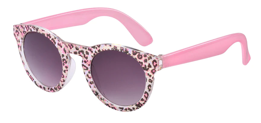 Pink leopard print deals sunglasses