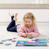 Crocodile Creek Foil Puzzle 60 pc - Shimmering Sharks