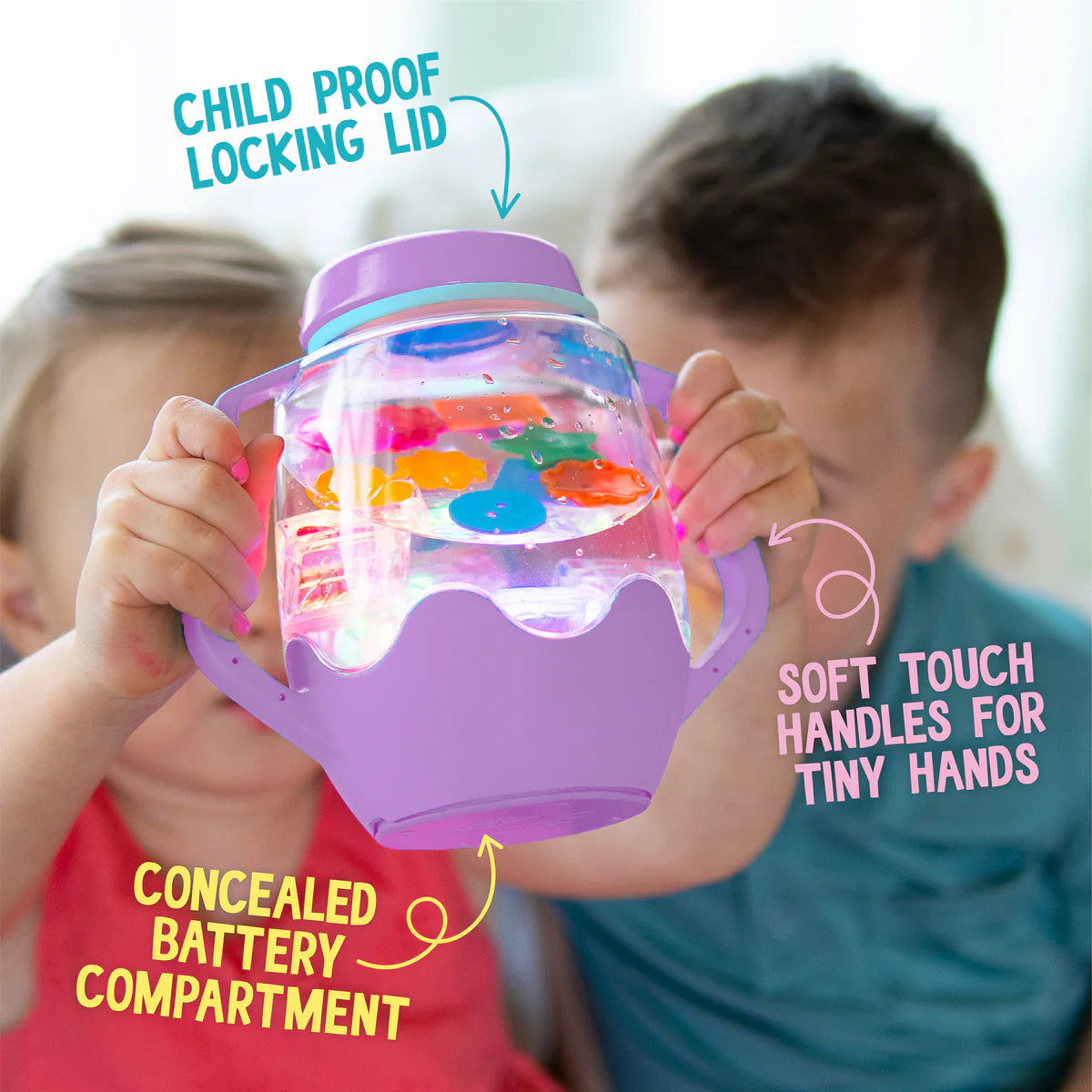 Glo Pals Sensory Play Jar - Pink