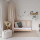 Snuggle Hunny Organic Fitted Cot Sheet - Garden Friends