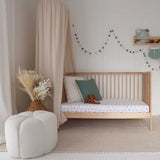 Snuggle Hunny Organic Fitted Cot Sheet - Garden Friends