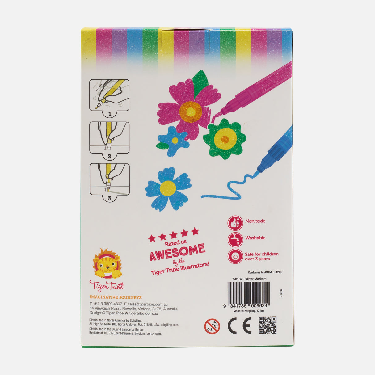 Tiger Tribe Glitter Markers
