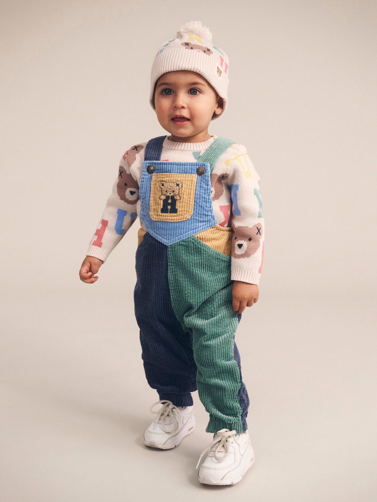 Huxbaby Midnight Colour Block Overalls