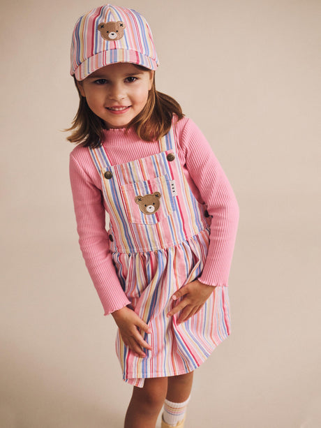 Huxbaby Pastel Stripe Pinafore Dress