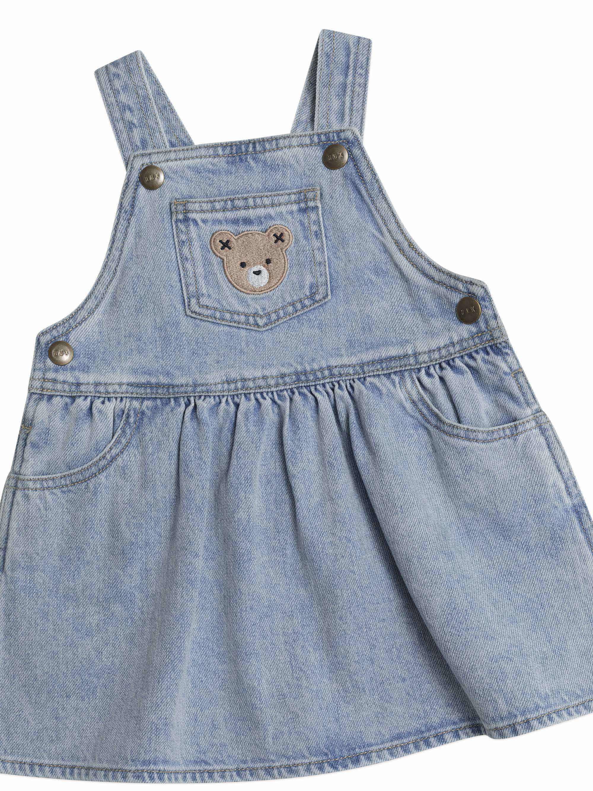 Huxbaby Dreamy Denim Pinafore Dress | Raspberry Lane – Raspberry