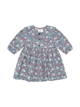 Huxbaby Vintage Strawberry Collar Dress Dusty Blue