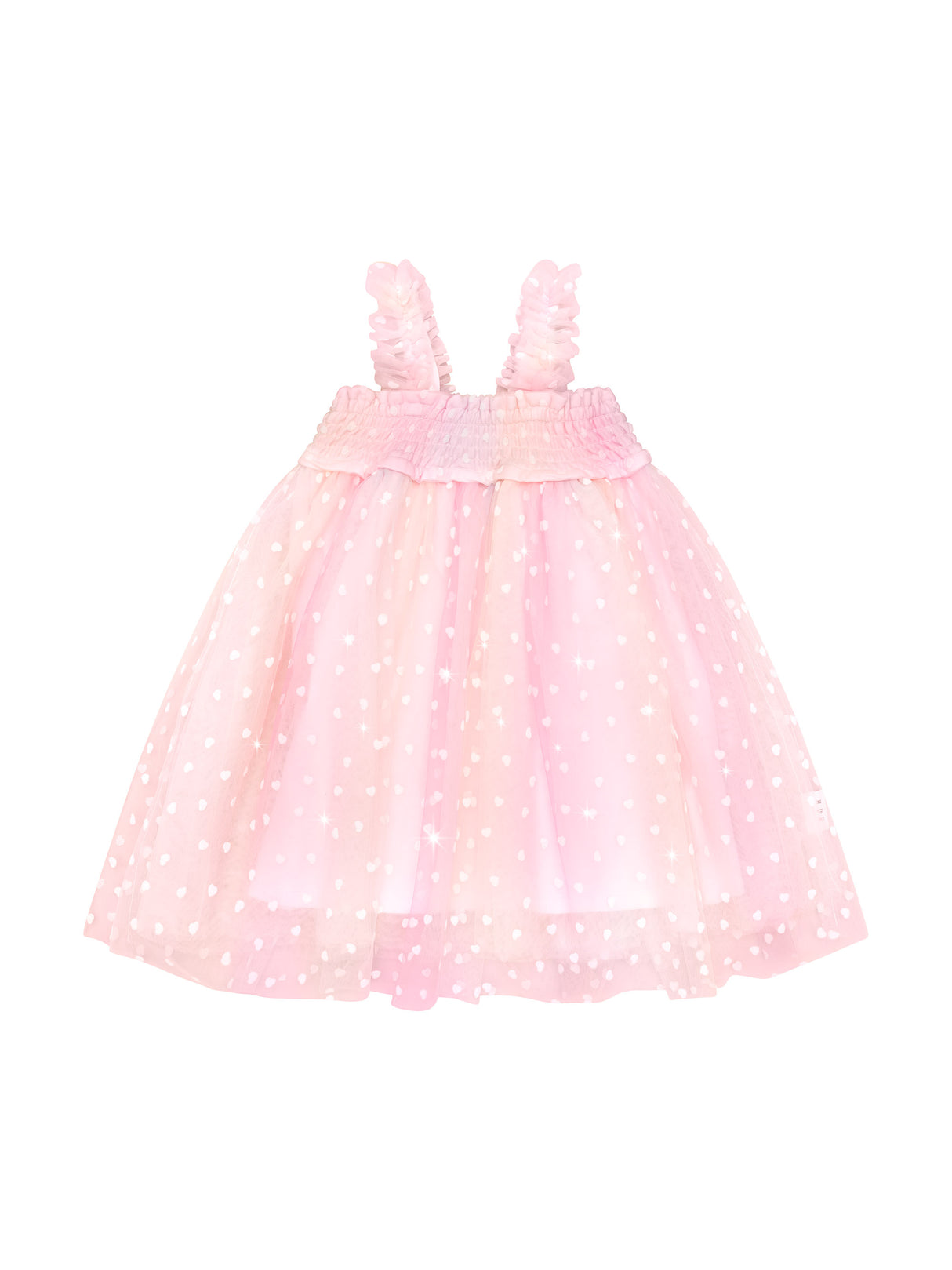 Huxbaby Sweetheart Shirred Tulle Dress