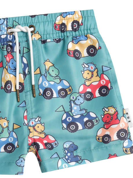Huxbaby Racer Dino Swim Shorts