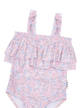 Huxbaby Bluebell Floral Frill Swimsuit