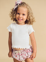 Huxbaby Vintage Strawberry Hair Bow Blush