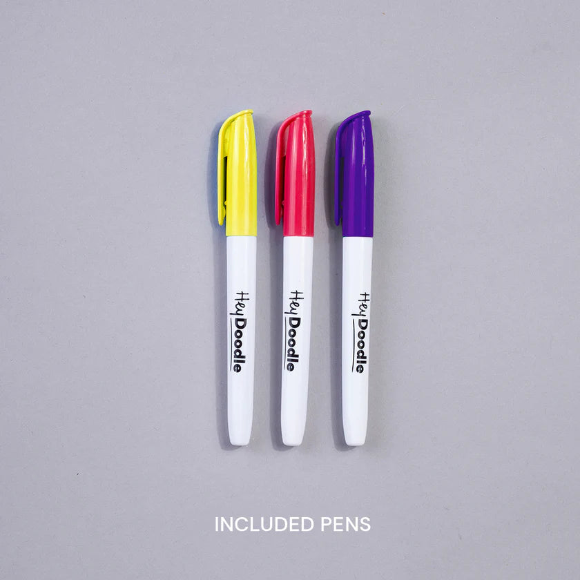 Hey Doodle Mini Colouring Mat - Toot Toot Honk