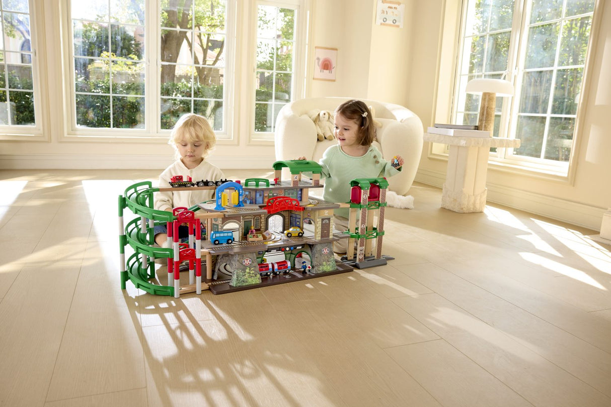 Hape Muti-Level Railway City Set