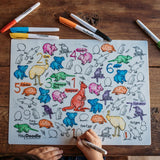 Hey Doodle Reusable Colouring Mat - Aussie Animals