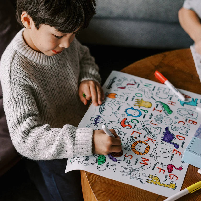 Hey Doodle Reusable Colouring Mat - Into The Wild
